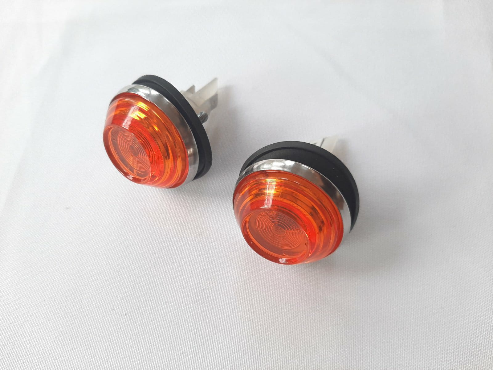 Ultimate Styling Clear Side Wing Indicator Repeater Lights For Fiat 500 (2008+) - Pair Left & Right
