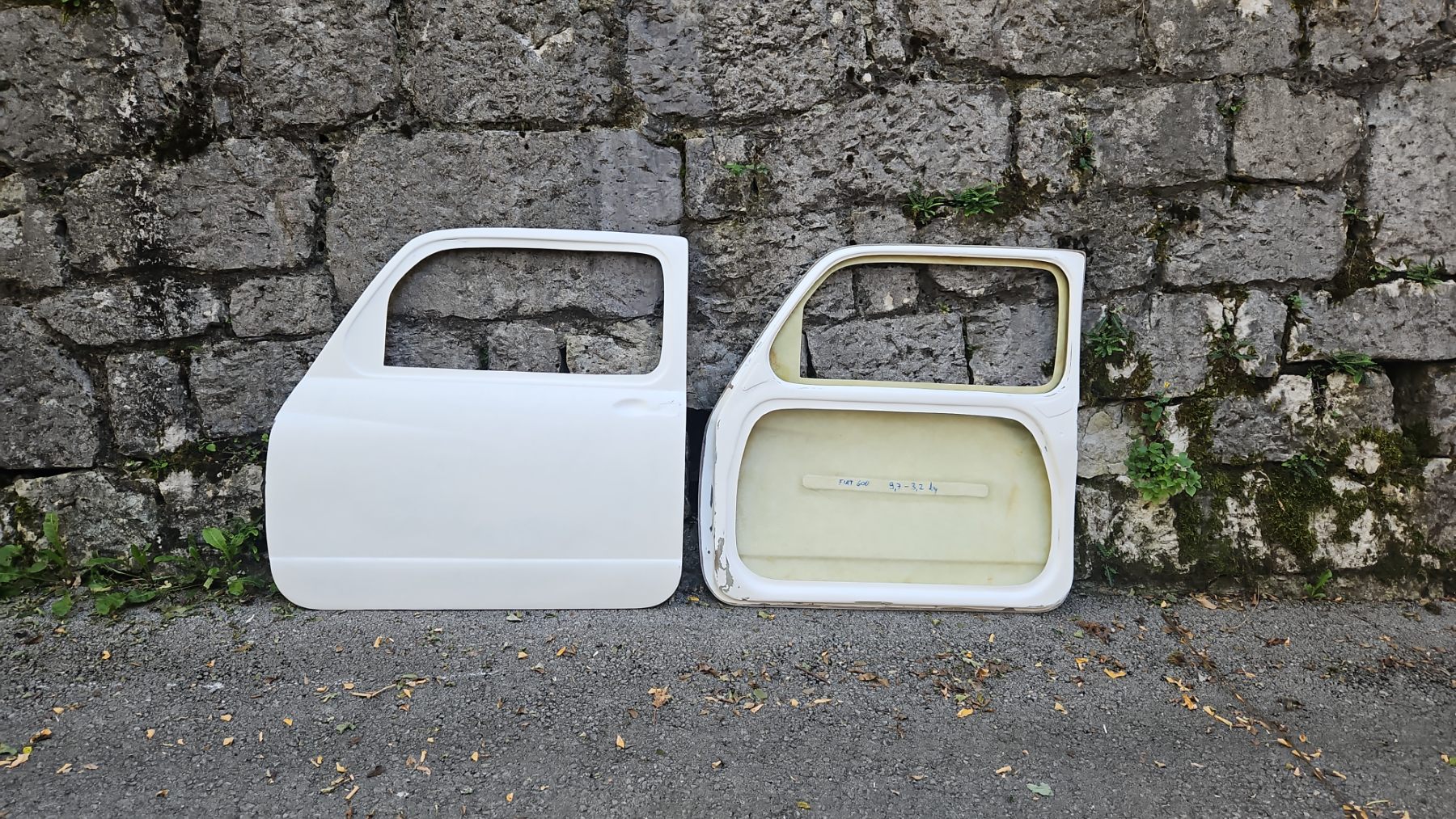 ABARTH 850 1000 TC TCR FIAT 600 SEAT 770 ZASTAVA 750 FIBERGLASS DOORS